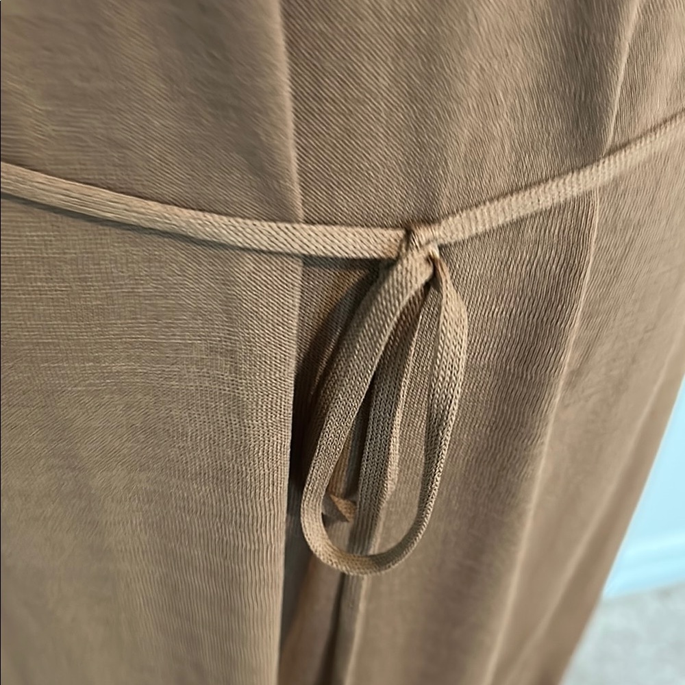 Zara Tan Sheer swim cover up Maxi Dress Sleeveless Resort Wear - Picture 13 of 14
